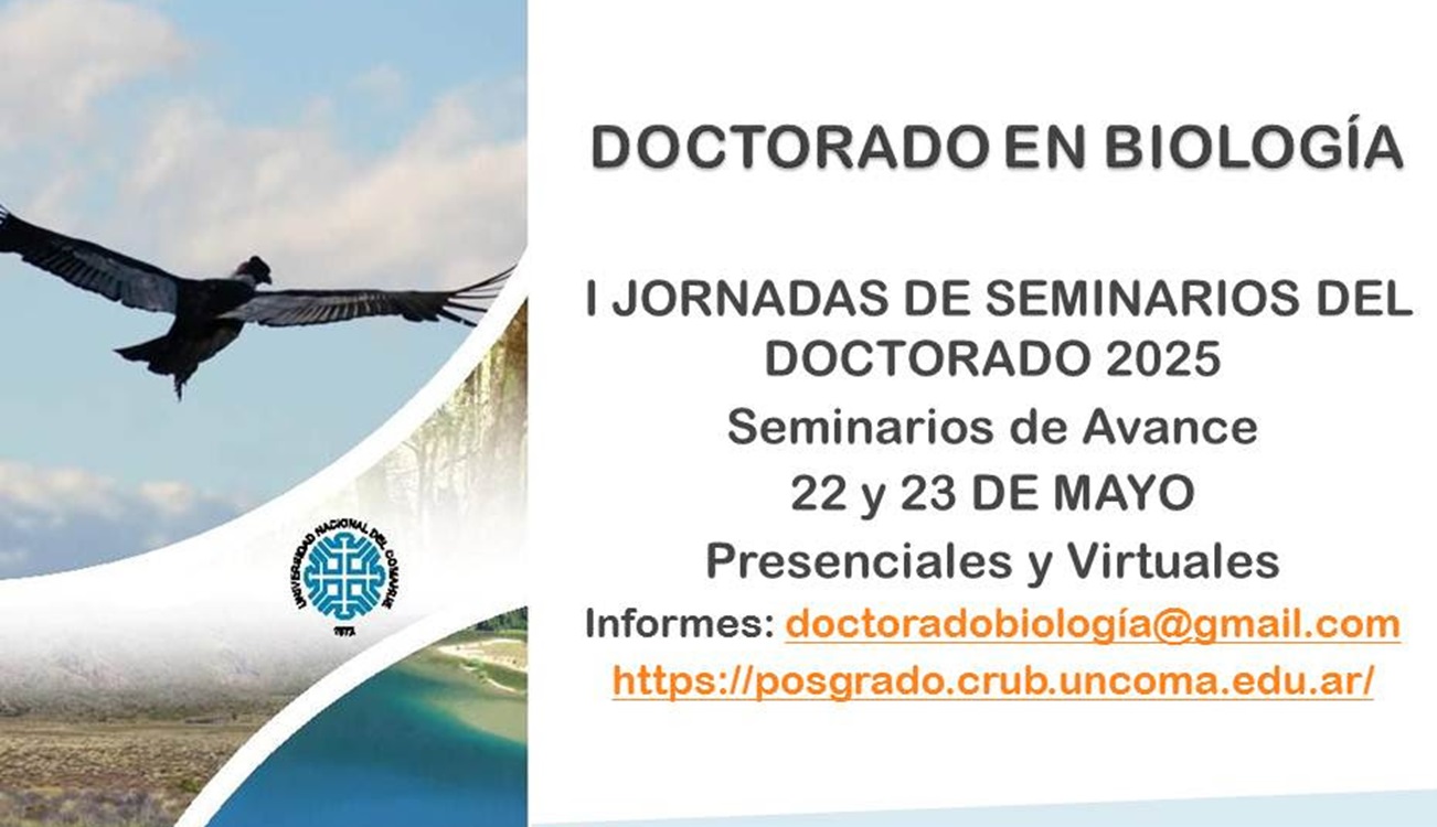 Bariloche: I Jornadas de Seminarios del Doctorado en Biología 2025