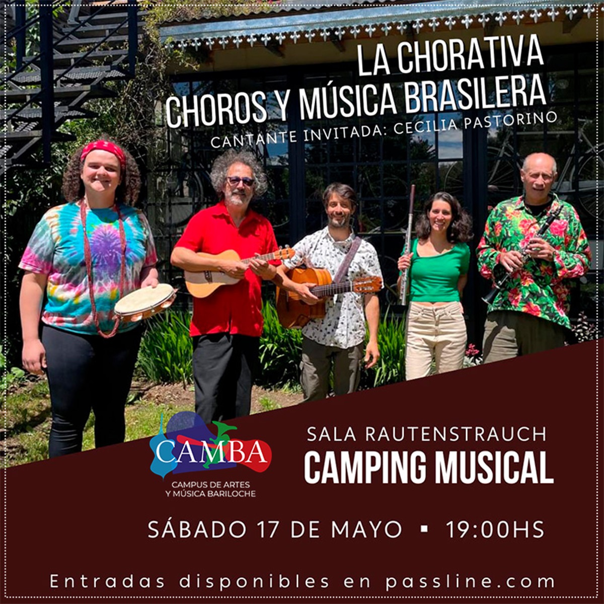 Con ritmos brasileños, La Chorativa se presenta en el Campus de Artes y Música Bariloche