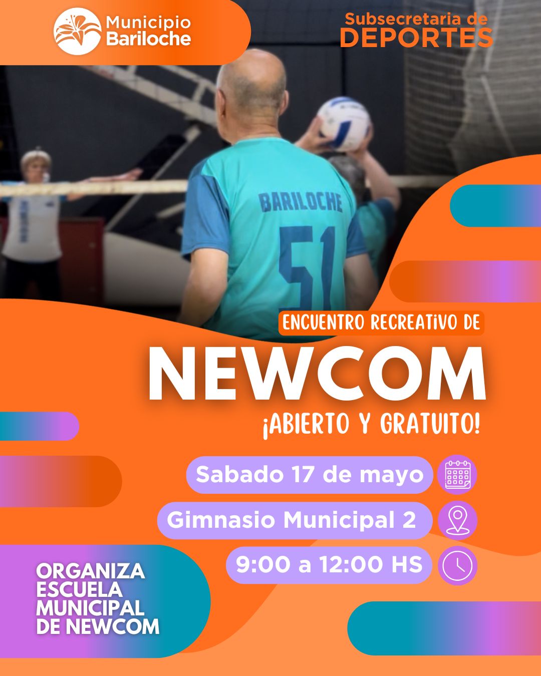 Este sábado: actividades recreativas para personas mayores en el municipal 2 y 4