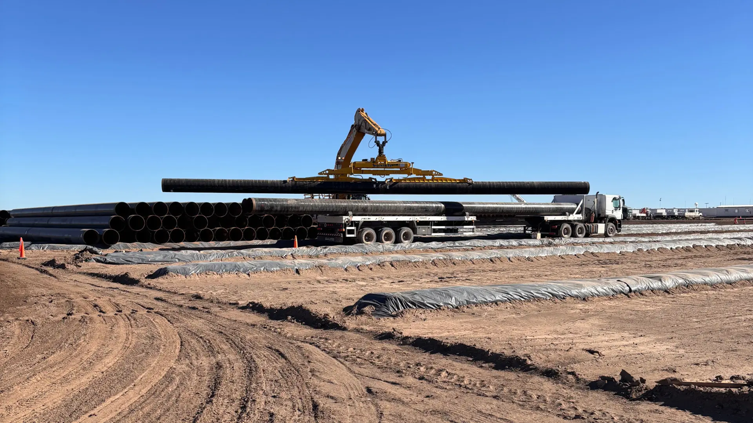 Río Negro: preparan la red eléctrica del oleoducto Vaca Muerta Sur