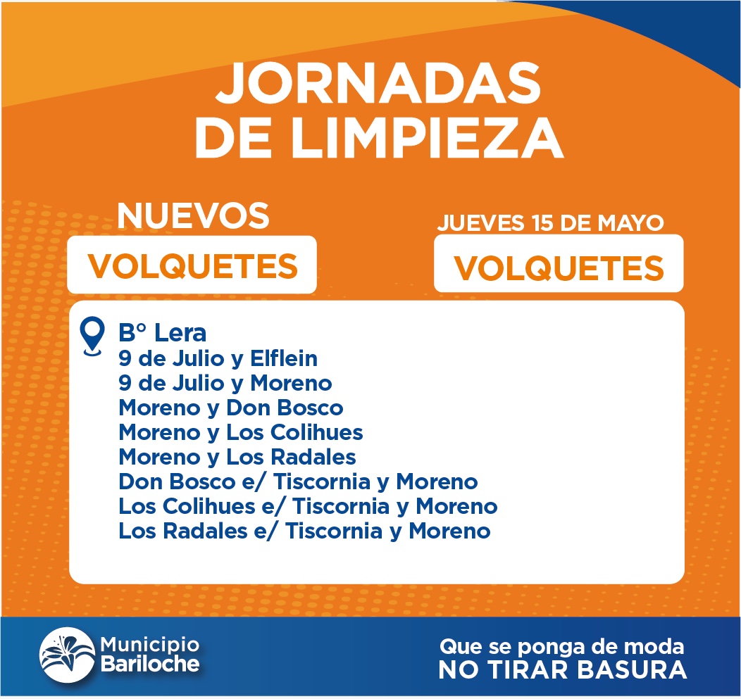 Más Volquetes para el Barrio Lera
