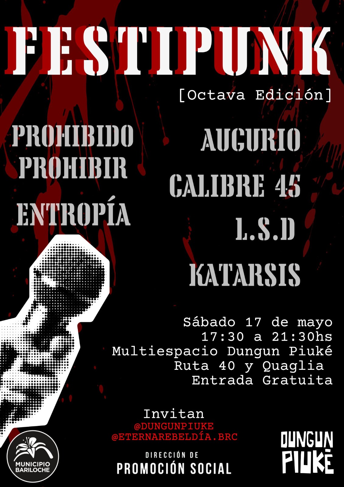 8va edición del Festipunk: seis bandas en vivo este sábado en el Multiespacio Dungun Piuke
