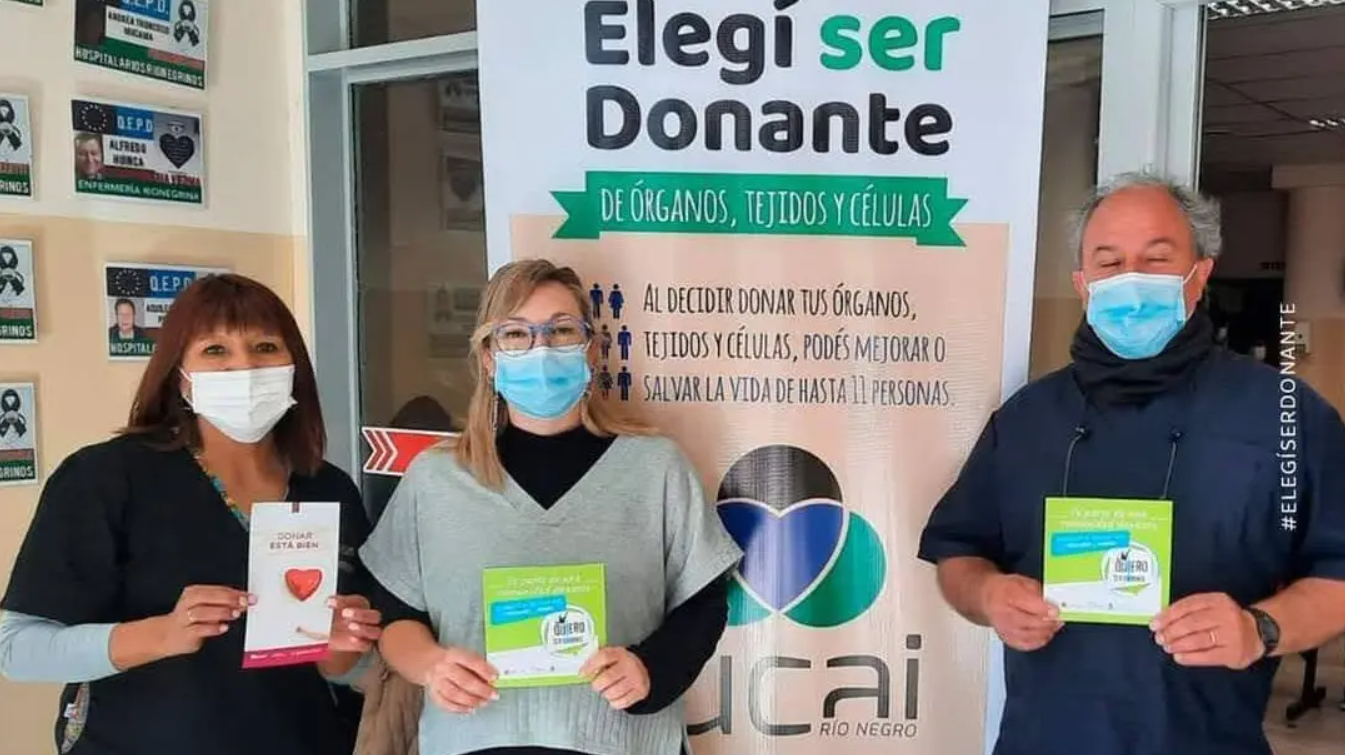 Donar órganos: semana de concientización en ciudades de Río Negro