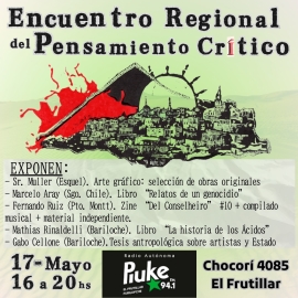 Encuentro Regional del Pensamiento Crítico en Bariloche: Arte, Literatura y Música Independiente