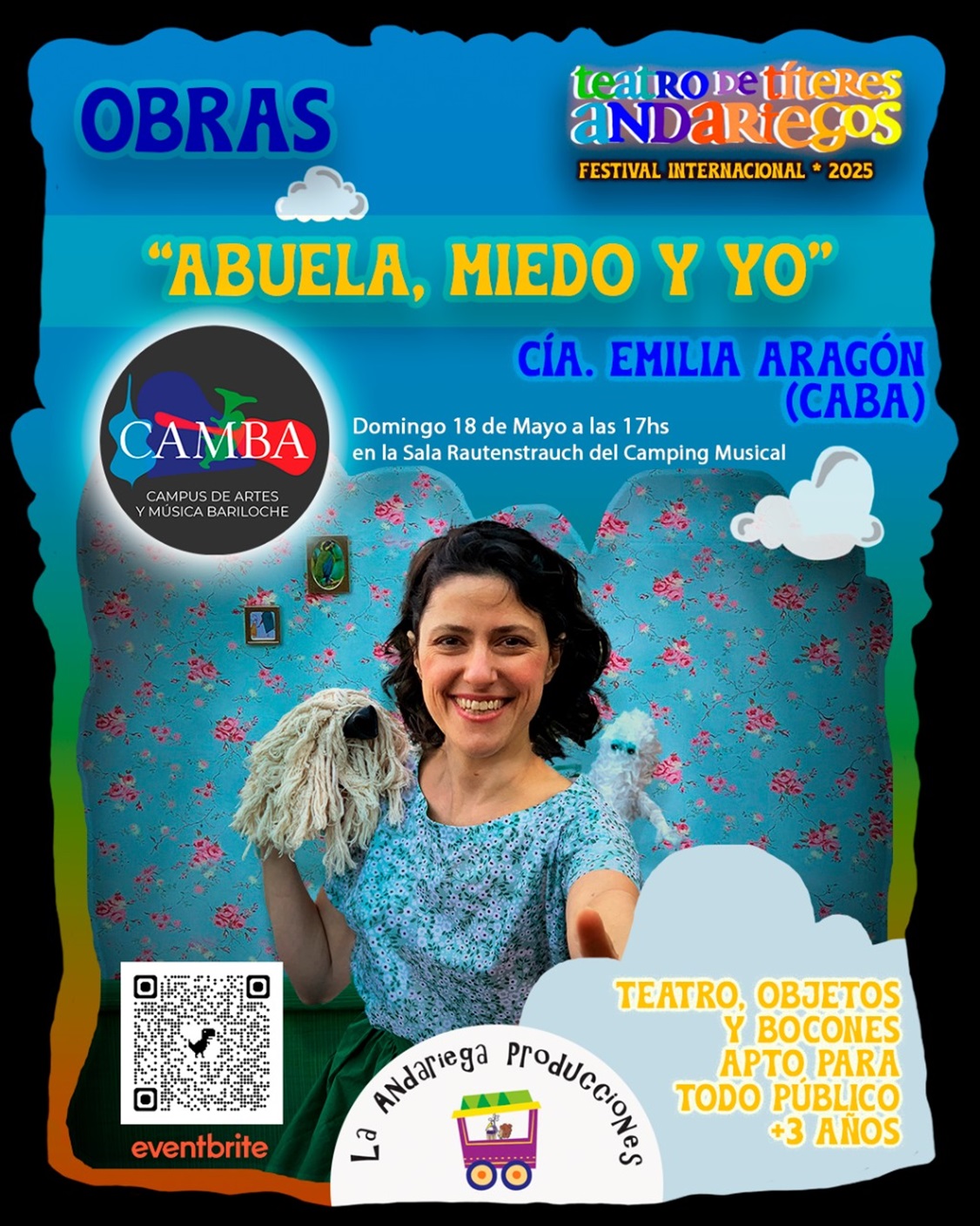 Abuela, Miedo y Yo: títeres, cuentos y abrazos este domingo en el CAMBA
