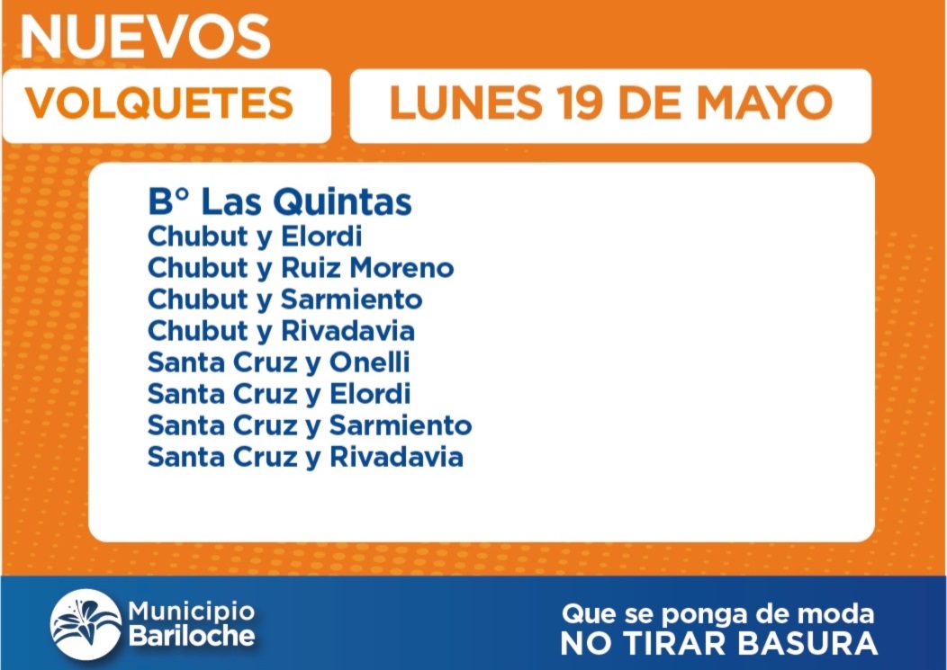 Instalan más volquetes en otros puntos del barrio Las Quintas