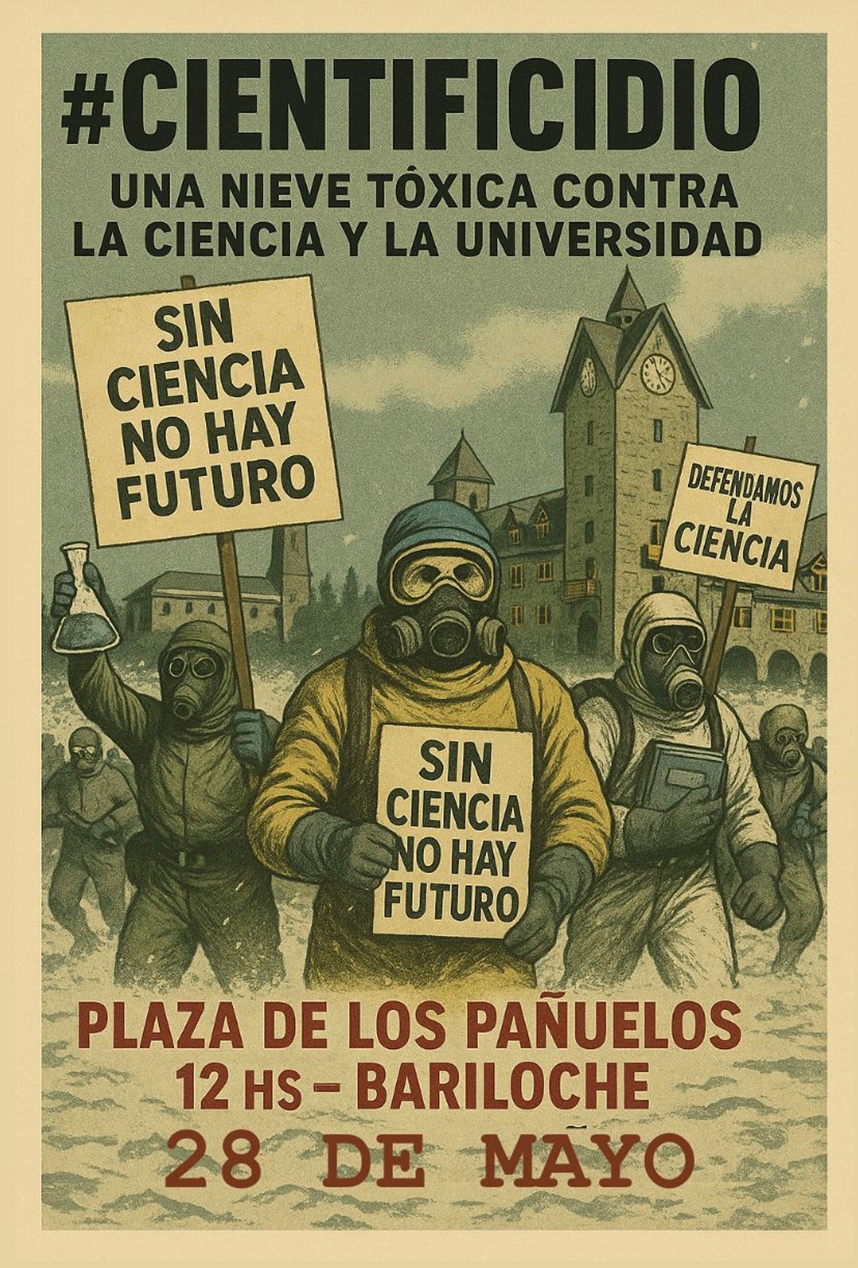 Bariloche se suma a la Jornada nacional contra el Cientificidio