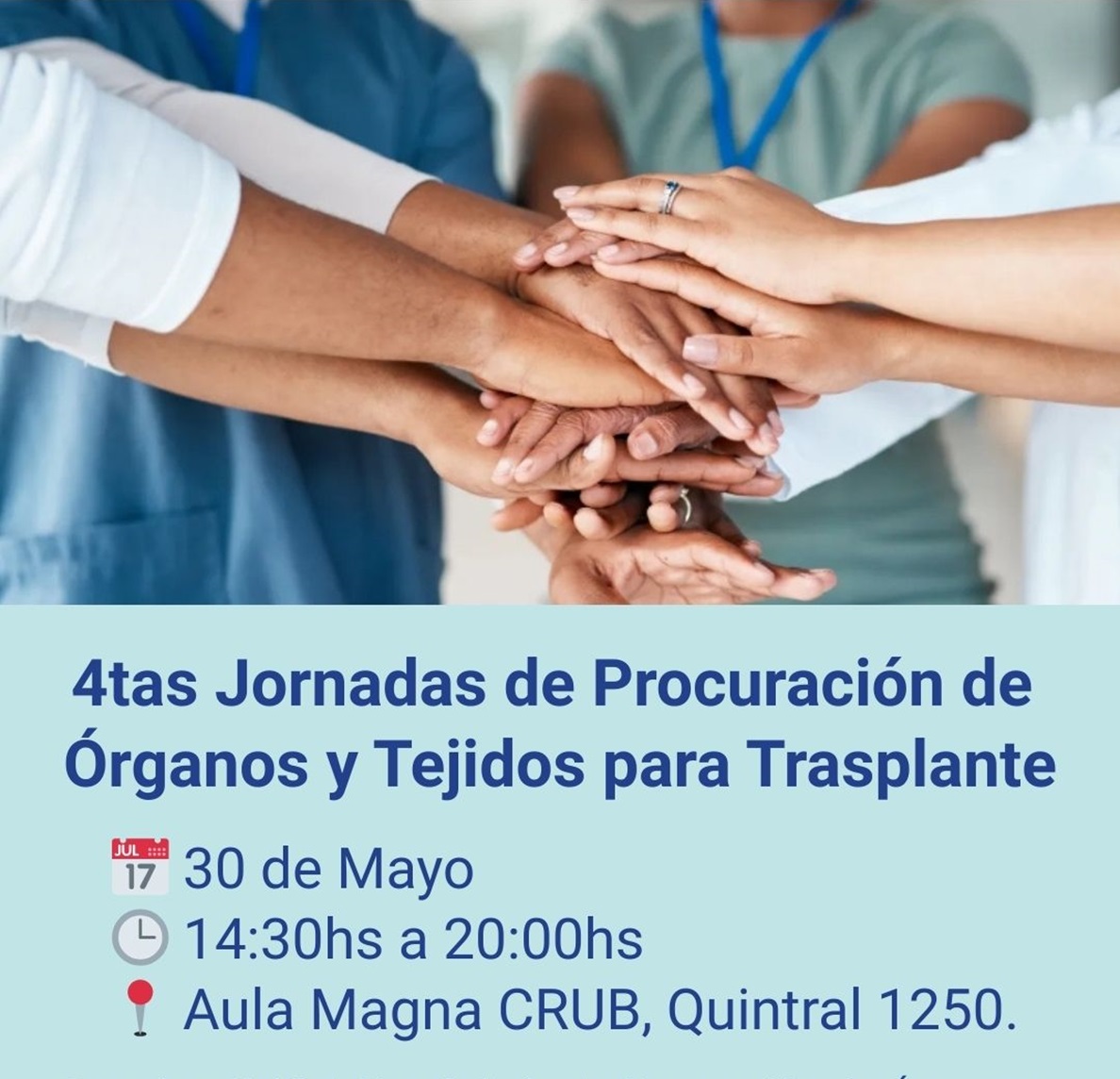 4tas Jornadas de procuración de órganos y tejidos para trasplante en la Unco Bariloche