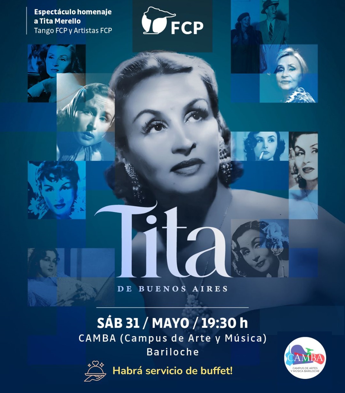 Llega a Bariloche Tita de Buenos Aires, un homenaje con el Ensamble de Tango FCP