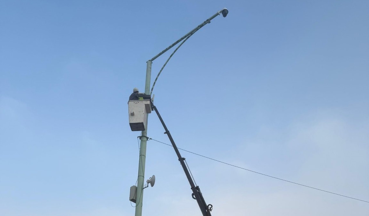Mantenimiento del sistema de monitoreo en la Rotonda de circunvalación