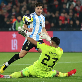 (((video))) Argentina venció 1-0 a Chile y aseguró el 1er puesto en las Eliminatorias Sudamericanas