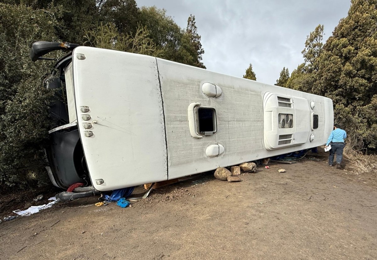 Volcó un micro turístico cerca de Villa Traful: al menos cinco heridos de gravedad
